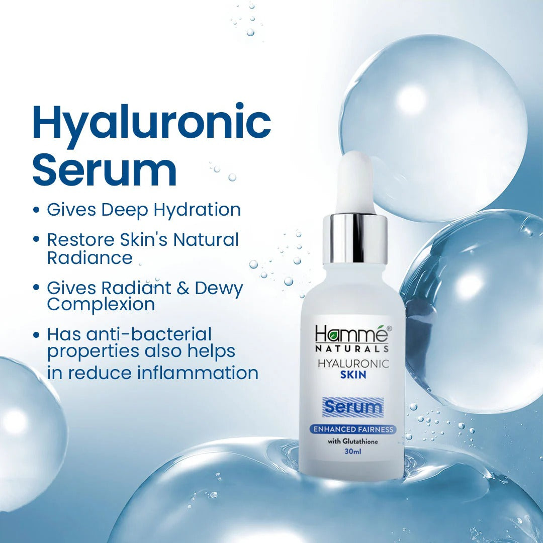 Hyaluronic acid Whitening serum with glutathione